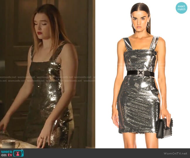 WornOnTV: Kirby’s sequin sleeveless dress on Dynasty | Maddison Brown ...