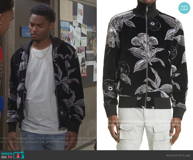 WornOnTV: Jessie’s black floral print jacket on All American | Clothes ...