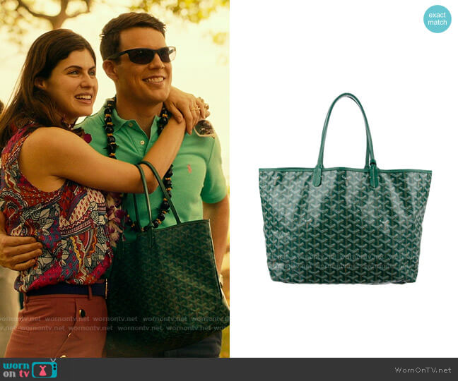 Goyard St Louis Tote worn by Rachel Patton (Alexandra Daddario) on The White Lotus