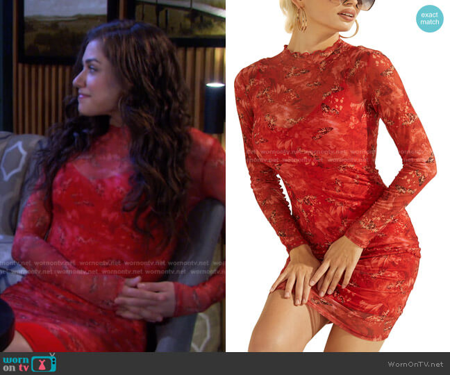 Nadine Dress by Guess worn by Ciara Brady (Victoria Konefal) on Days of our Lives