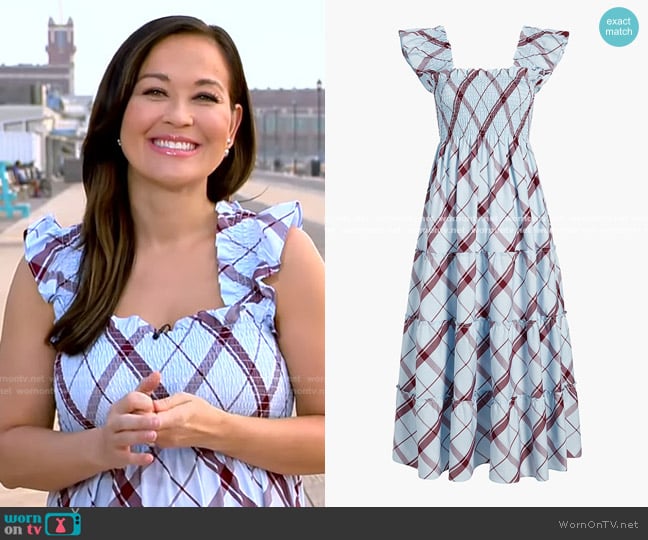 The Ellie Nap Dress by Hill House worn by Eva Pilgrim on Good Morning America