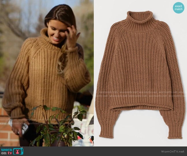 H&M Ribbed Turtleneck Sweater worn by Audrina Patridge (Audrina Patridge) on The Hills New Beginnings