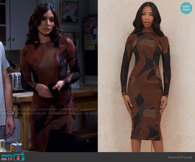 Cassidy Dress by House of CB worn by Gabi Hernandez (Camila Banus) on Days of our Lives