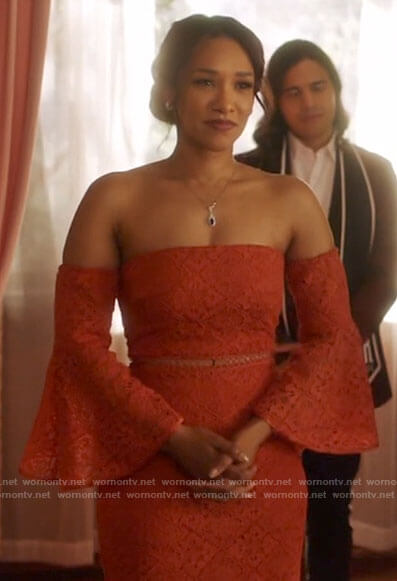 Iris’s vow renewal dress on The Flash