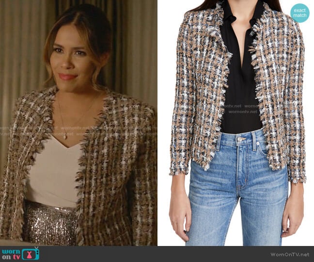 Vella Jacket by Iro worn by Cristal Jennings (Daniella Alonso) on Dynasty