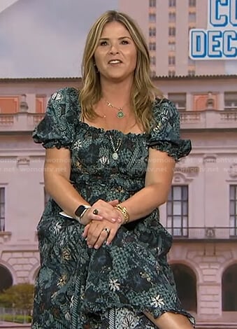 Jenna’s floral puff sleeve dress on Today