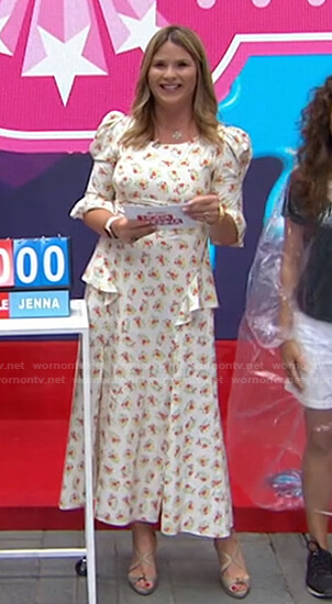 Jenna’s white floral maxi dress on Today