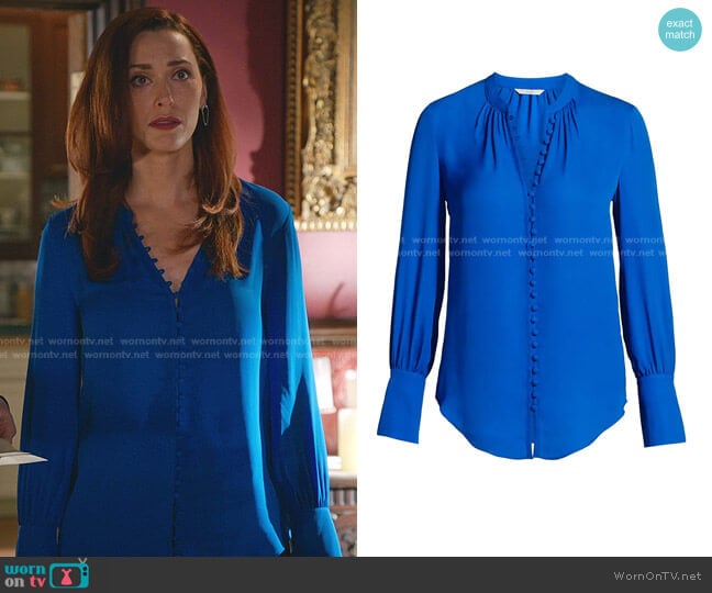 Tariana Silk Blouse by Joie worn by Abigail Pershing (Sarah Power) on Good Witch