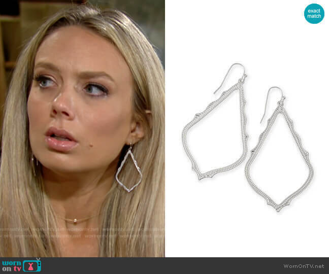 Kendra Scott Sophee Earrings worn by Abby Newman (Melissa Ordway) on The Young and the Restless