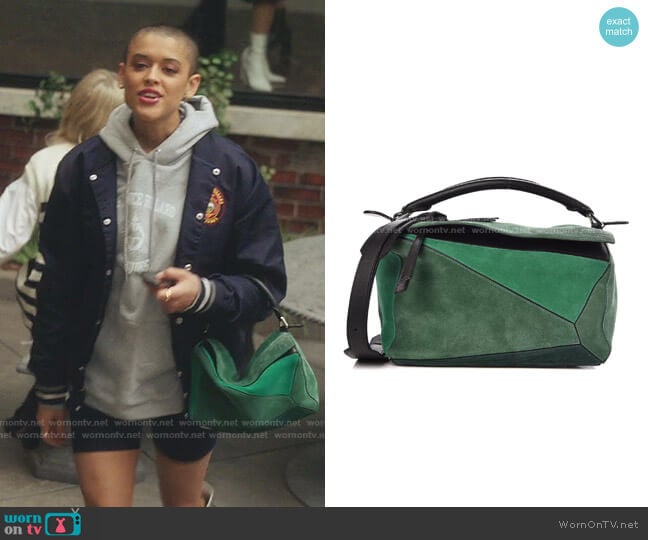 Suede Medium Bag by Loewe worn by Julien Calloway (Jordan Alexander) on Gossip Girl