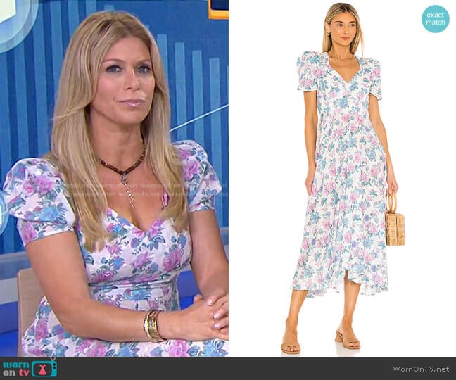 Hutchinson Dress by Love Shack Fancy worn by Jill Martin on Today