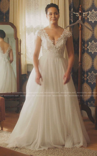 Macy’s wedding dress on Charmed