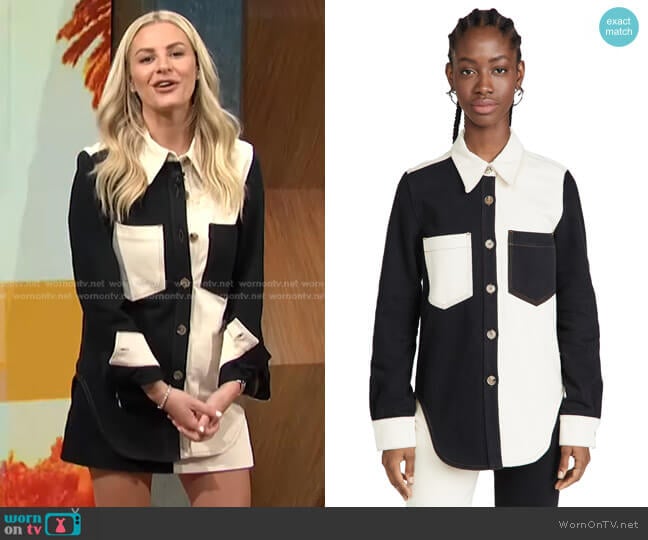 Seint Shirt by Nanushka worn by Morgan Stewart on E! News