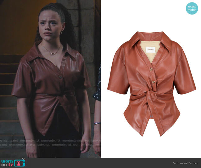 Nanushka Thora Top worn by Maggie Vera (Sarah Jeffery) on Charmed