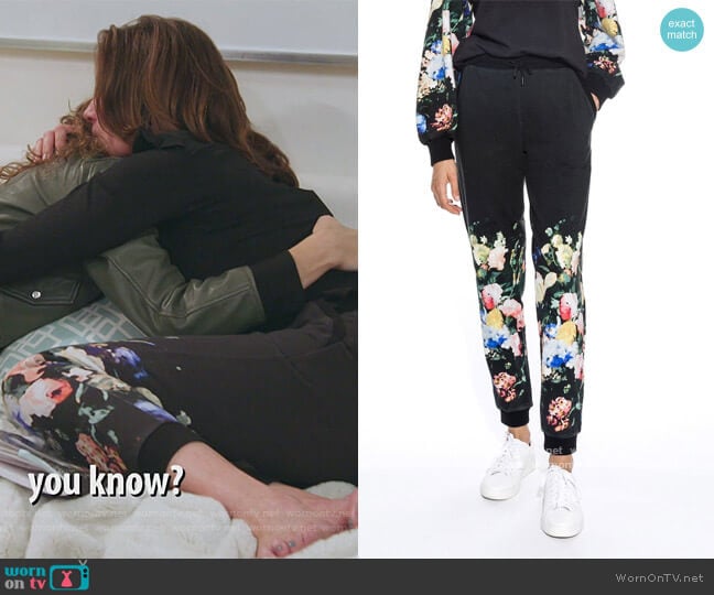 Dutch Life Printed Jogger by Nicole Miller worn by Luann de Lesseps on The Real Housewives of New York City