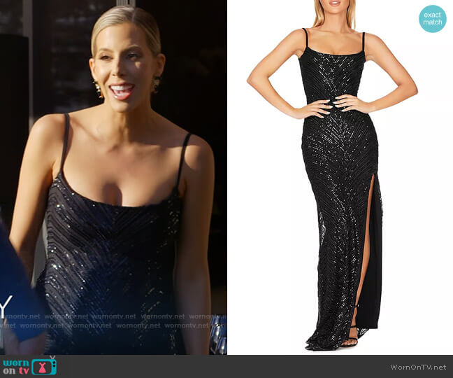 Nookie Zahara Beaded Gown worn by Ashley Wahler (Ashley Wahler) on The Hills New Beginnings