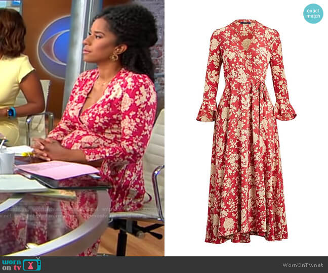 Polo Ralph Lauren Harlow Dress worn by Adriana Diaz on CBS Mornings