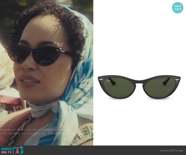 Ray Ban RB4314 Sunglasses worn by Macy Vaughn (Madeleine Mantock) on Charmed