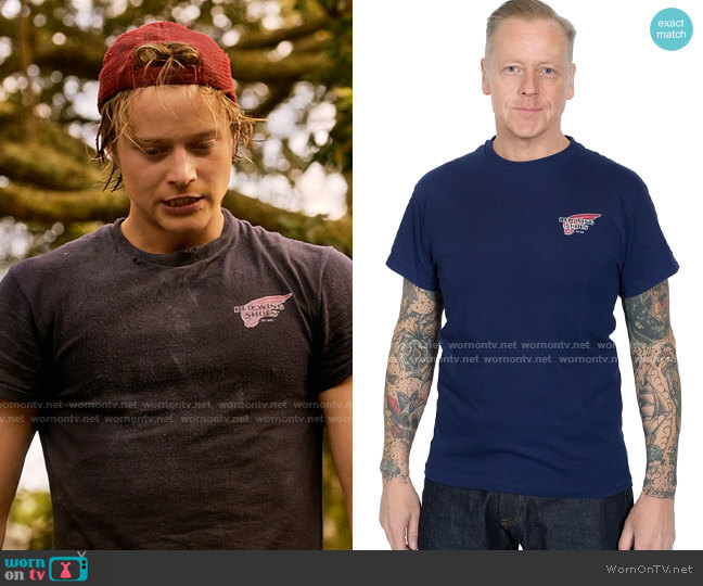Red Wing Buy a Pair Worth Repair T-shirt worn by JJ (Rudy Pankow) on Outer Banks