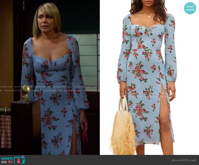 Shelby Dress by Reformation worn by Nicole Walker (Arianne Zucker) on Days of our Lives