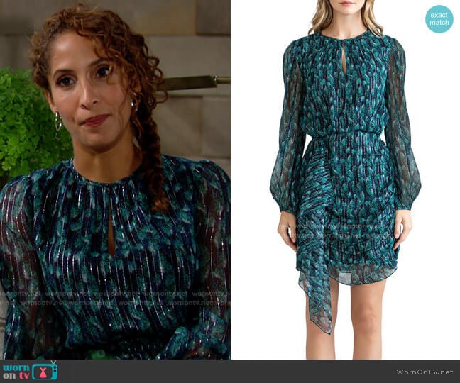 Shoshanna Essex Dress worn by Lily Winters (Christel Khalil) on The Young and the Restless