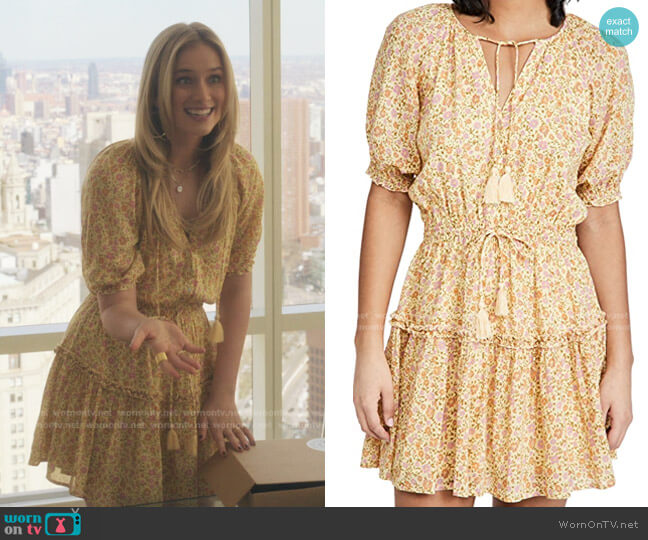 WornOnTV: Lola Morgan’s yellow floral tassel dress on Gossip Girl ...