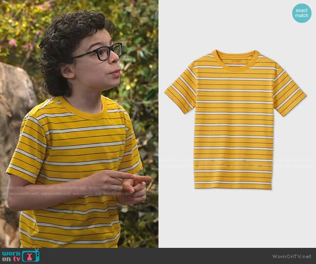 Striped T-Shirt by Cat & Jack at Target worn by Matteo Silva (Raphael Alejandro) on Bunkd