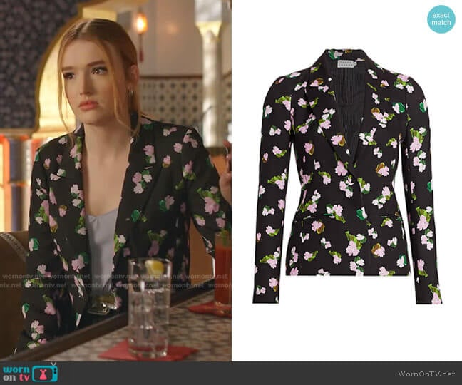 Waverly Floral Blazer by Tanya Taylor worn by Kirby Anders (Maddison Brown) on Dynasty