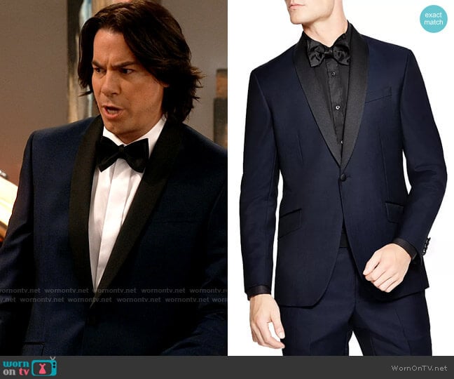 Ted Baker Slim Fit Formal Shawl Jacket worn by Spencer Shay (Jerry Trainor) on iCarly