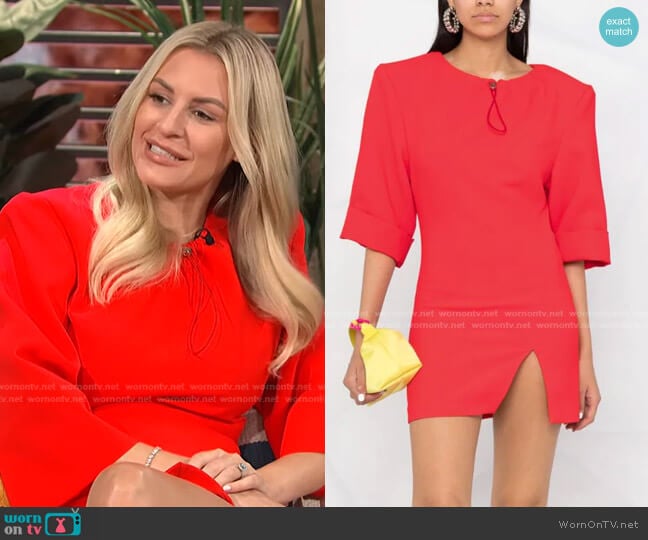 Drawstring Fastening Mini Dress by The Attico worn by Morgan Stewart on E! News