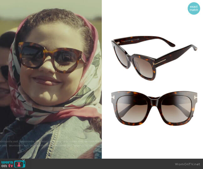 Tom Ford Beatrix Sunglasses worn by Maggie Vera (Sarah Jeffery) on Charmed