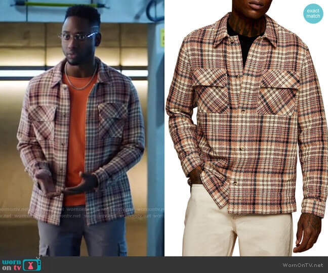 Topman Check Button-Up Overshirt worn by Chester Phineas Runk (Brandon McKnight) on The Flash