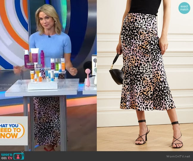 Diane Skirt by Veronica Beard worn by Amy Robach on Good Morning America