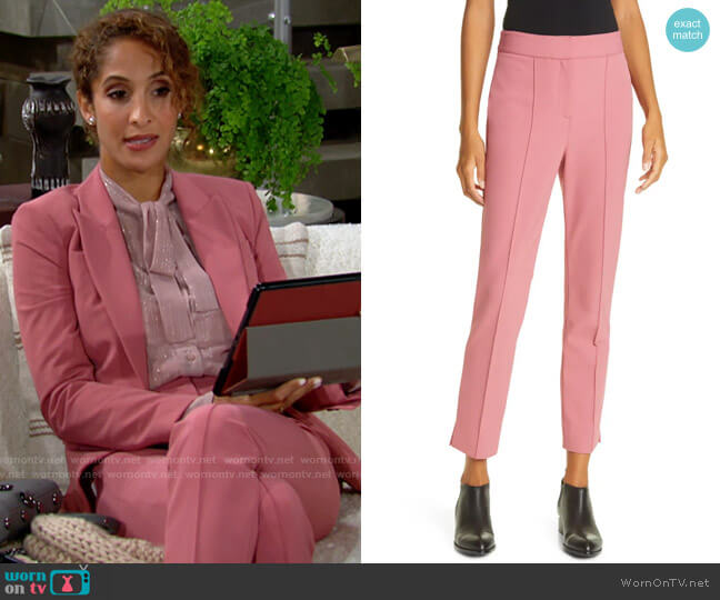 Veronica Beard Lago Pants worn by Lily Winters (Christel Khalil) on The Young and the Restless