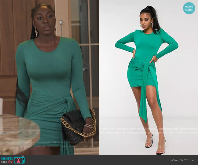 WornOnTV: Wendy’s green tie waist mini dress on The Real Housewives of ...