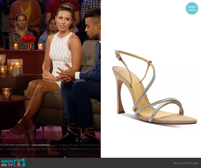 Alana Zircone Suede Sandals by Alexandre Birman worn by Katie Thurston on The Bachelorette