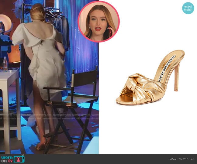 Leila Slipper Sandals by Alexandre Vauthier worn by Kirby Anders (Maddison Brown) on Dynasty