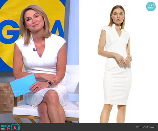 Katrina Dress by Alexia Admor worn by Amy Robach on Good Morning America