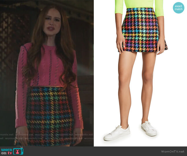 Darma Combo Crossover Skirt by Alice + Olivia worn by Cheryl Blossom (Madelaine Petsch) on Riverdale