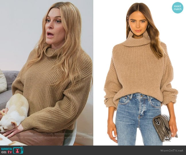 Sydney Sweater by Anine Bing worn by Leah McSweeney on The Real Housewives of New York City