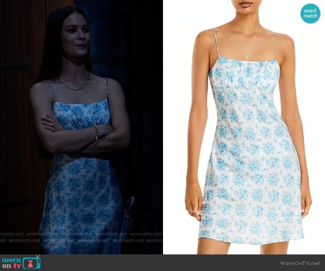 Passion Flower Mini Dress by Aqua worn by Avery Kristen Pohl on General Hospital worn by Esme (Avery Kristen Pohl) on General Hospital