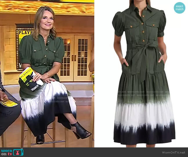 Buffy Utility Dress by Derek Lam 10 Crosby worn by Savannah Guthrie on Today