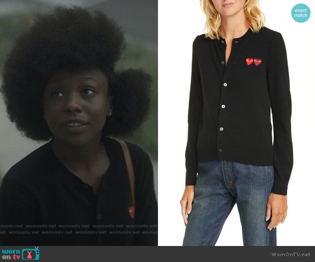 Wool Cardigan by Comme Des Gargons Play worn by Jemma St. John (Judae'a) on The Chi