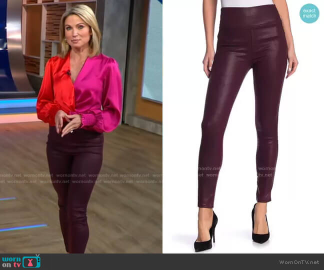 WornOnTV: Amy's white tank and pink leggings on Good Morning America, Amy  Robach
