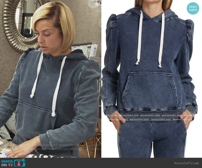 Karlie Denim Sweatshirt by Generation Love worn by Robyn Dixon on The Real Housewives of Potomac