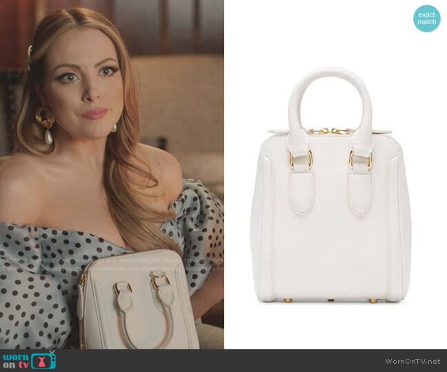 Heroine Tote by Alexander McQueen worn by Fallon Carrington (Elizabeth Gillies) on Dynasty