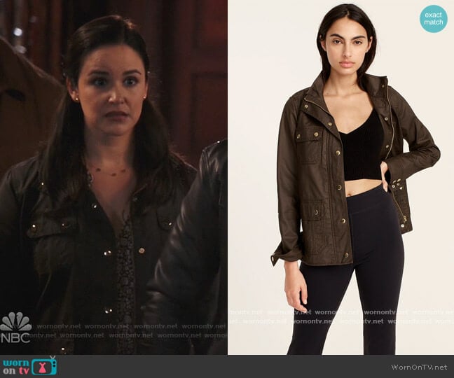 The downtown field jacket by J. Crew worn by Amy Santiago (Melissa Fumero) on Brooklyn Nine-Nine