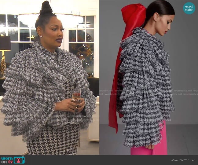 IT Jacket by Kaftan Studio worn by Garcelle Beauvais on The Real Housewives of Beverly Hills