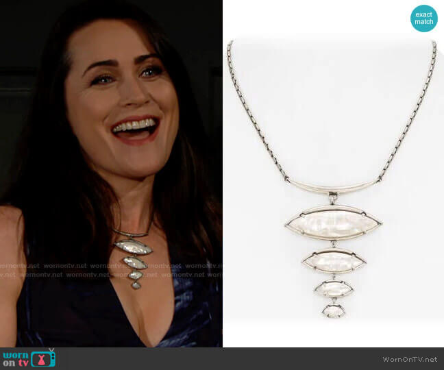 Kendra Scott Morris Bib Necklace worn by Quinn Fuller (Rena Sofer) on The Bold and the Beautiful