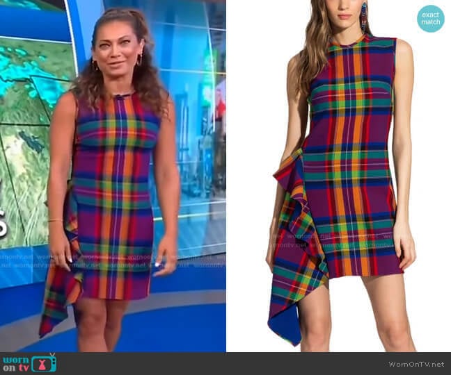 Maura Dress by Shoshanna worn by Ginger Zee on Good Morning America